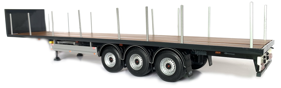 Pacton Flatbed trailer Antraciet